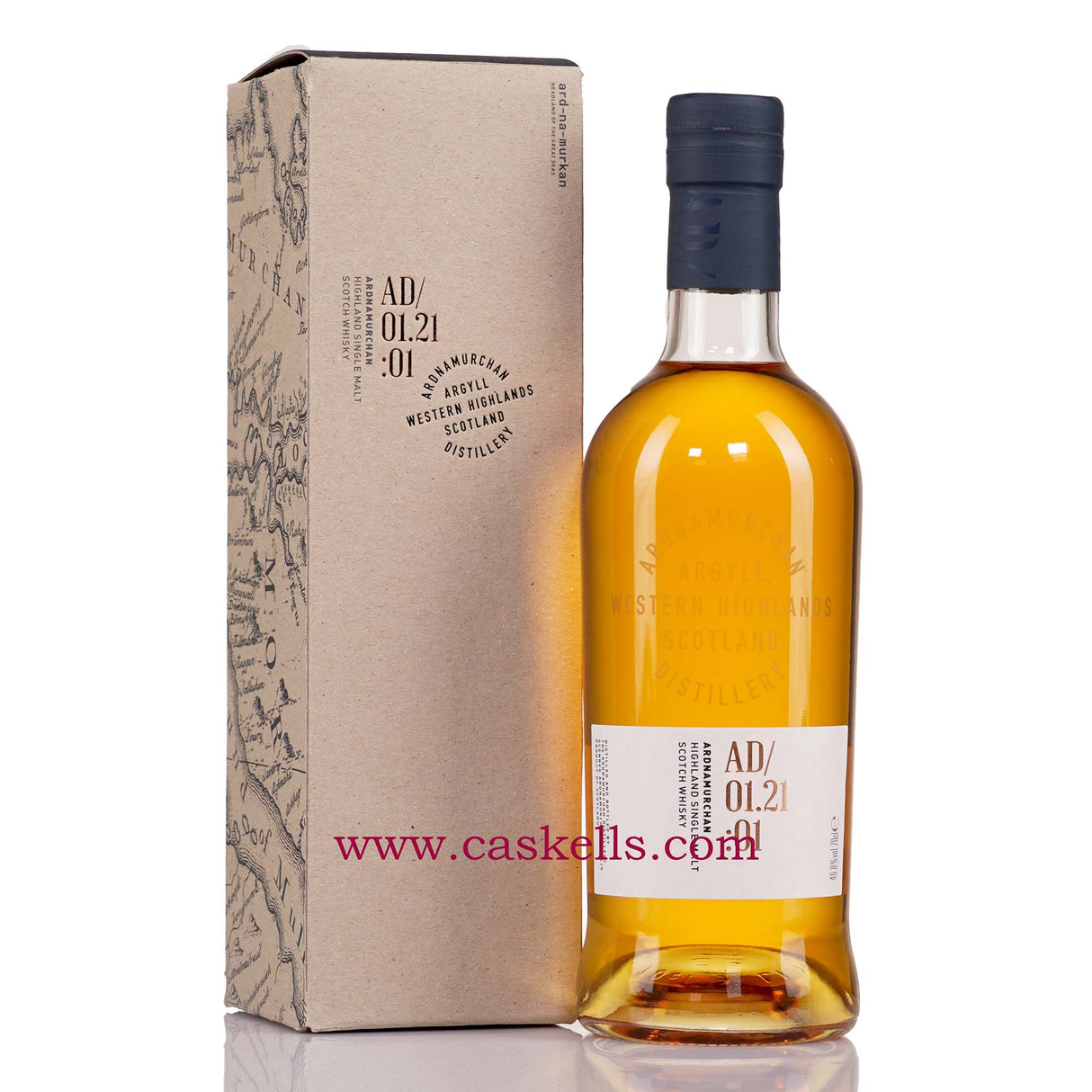 Ardnamurchan - AD/01.21:01 Release, 5y, 46.8%, highlands single malt scotch whisky, lightly peated