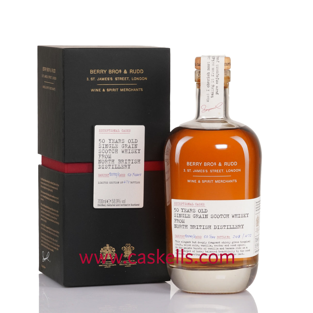 Berry's - Exceptional casks, North British Distillery, 50 Year Old Single Grain Scotch Whisky