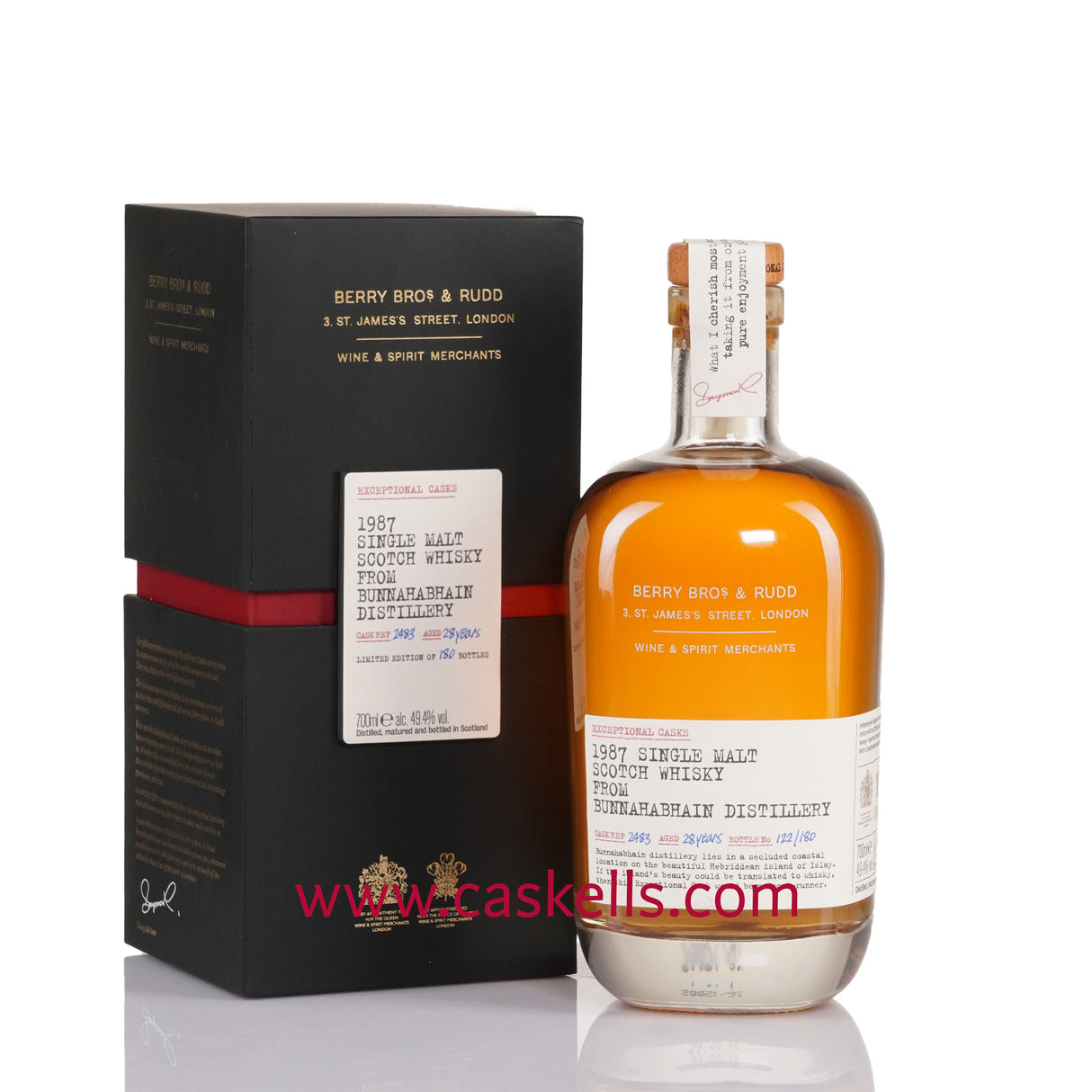 Berry's - Exceptional Casks, Bunnahabhain 28y, 1987, 49.4%, Cask #2483