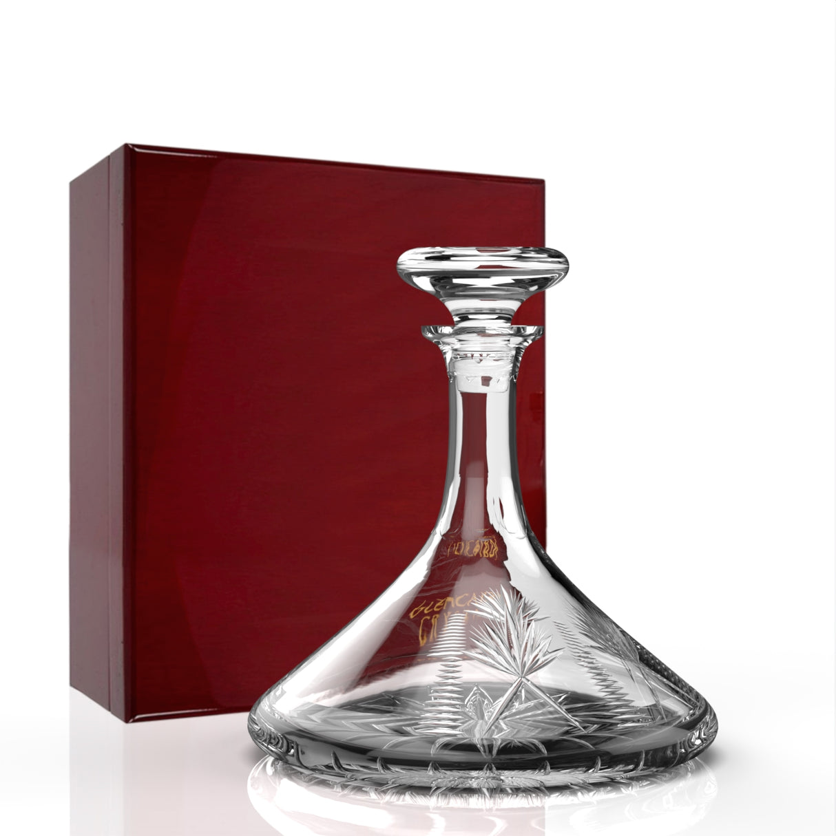 Glencairn - Crystal Decanter, Bothwell Ship with Wooden Pres. Box