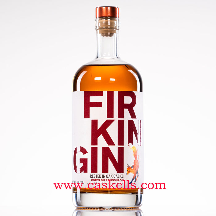Firkin Gin - Gin Rested in Oak Casks, (Red Wine Casks) Cotes Du Roussillon, 46%, 70cl