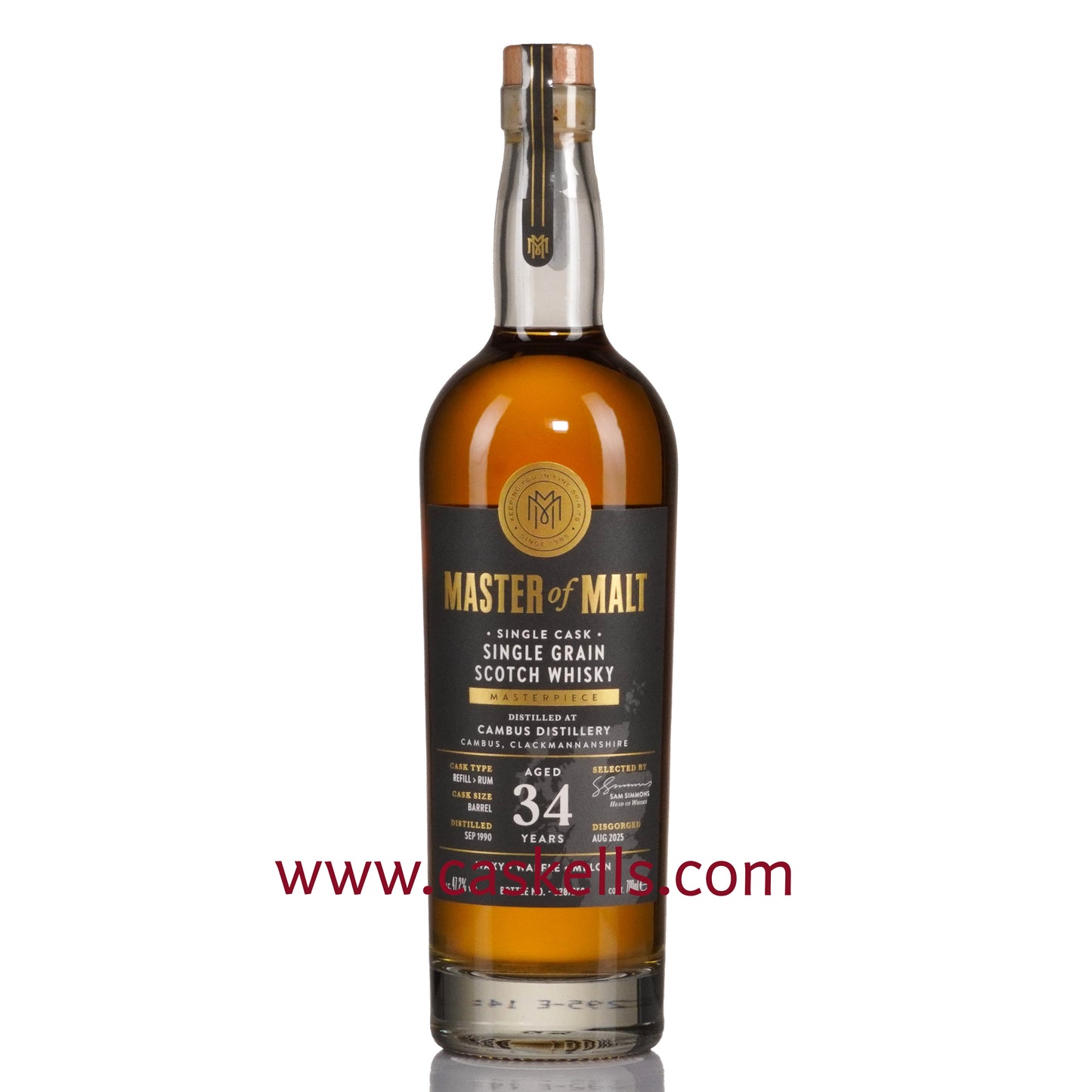 Master of Malt - Cambus 34y 1990, 47.2%, Single Grain, 70cl, 259B