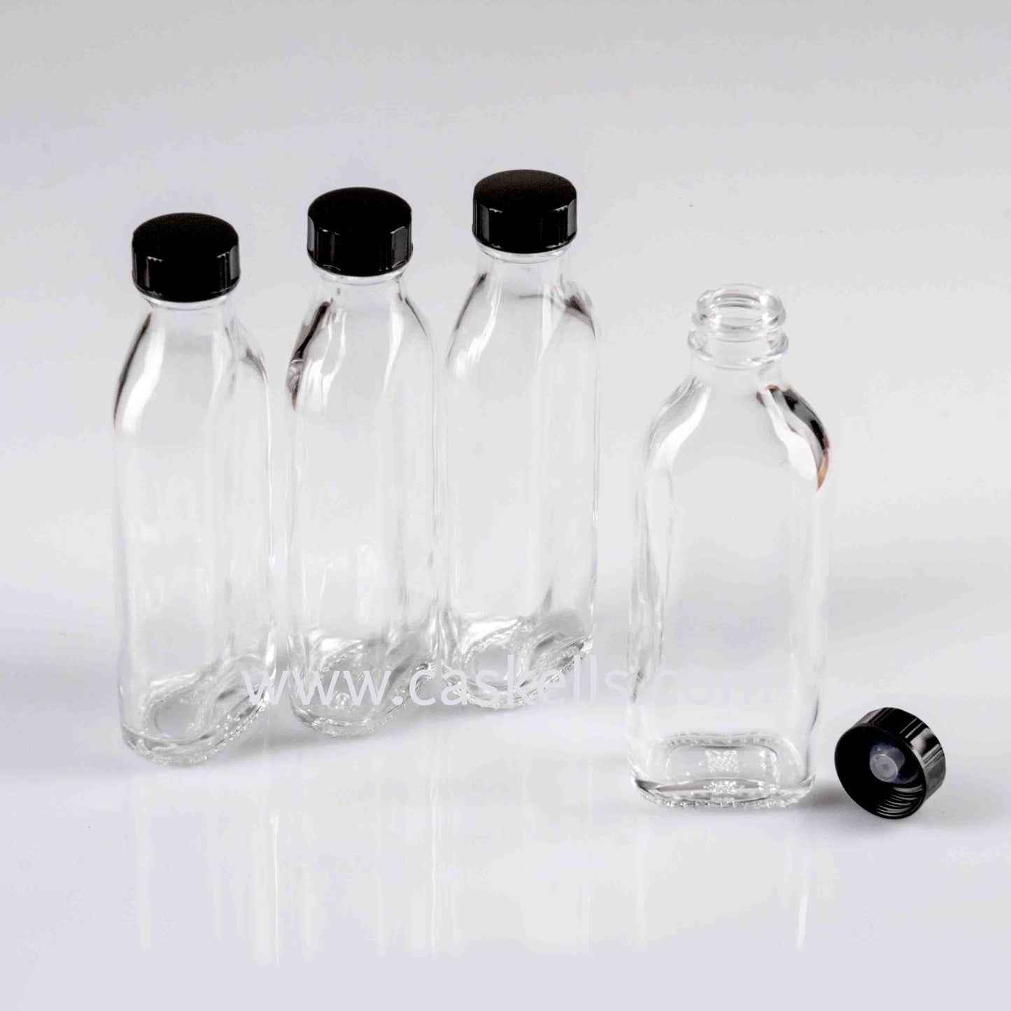 Glass Bottle 100ml, 4x bottle bundle, cask sample bottle