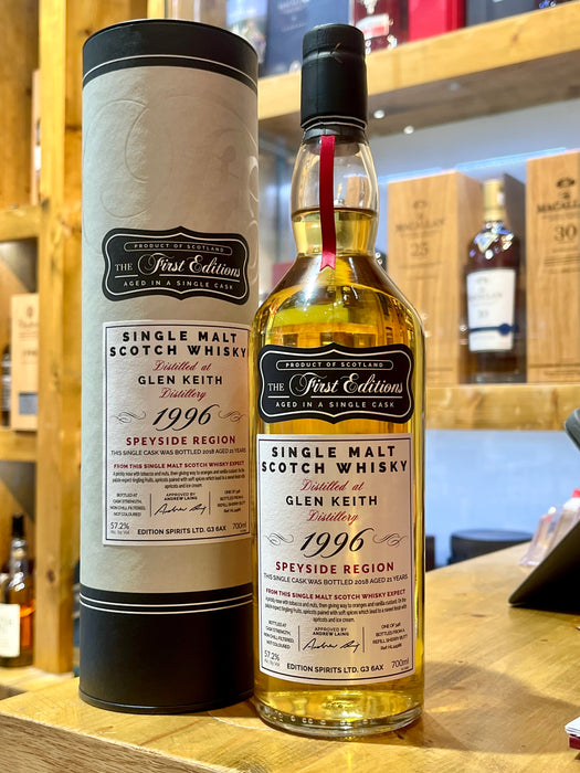 The First Editions - Glen Keith 21y, 1996, 57.2%, 346b