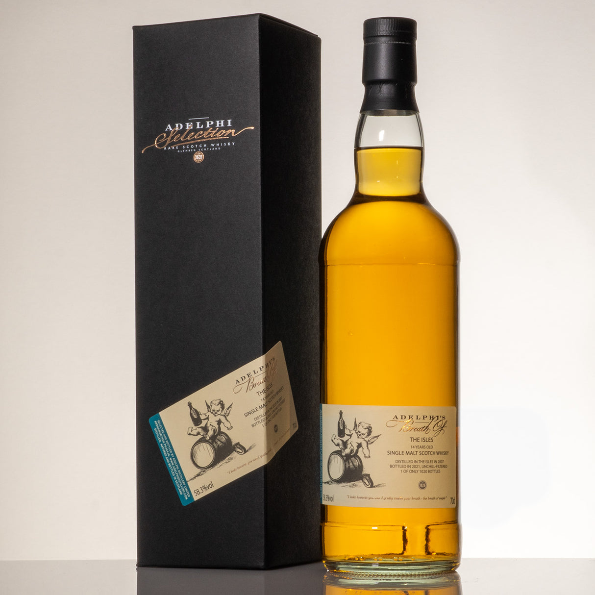 Adelphi's - Breath of Isles 14y, 2007, 58.3%, 1020b