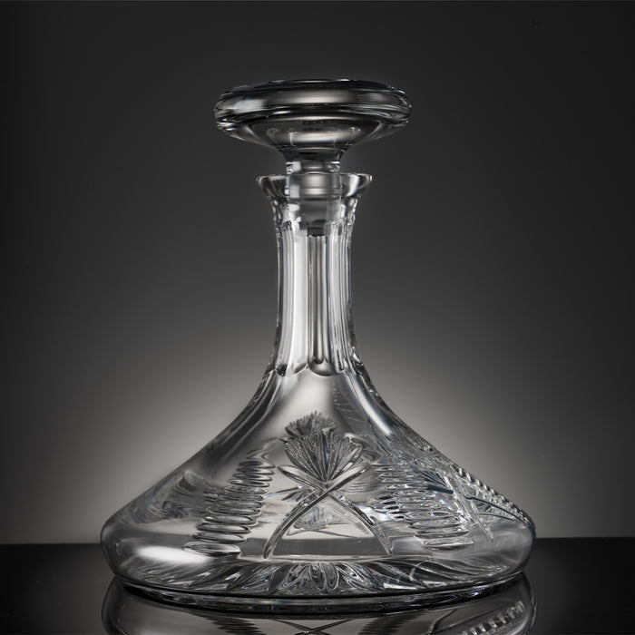 Glencairn - Crystal Decanter, Bothwell Ship with Wooden Pres. Box