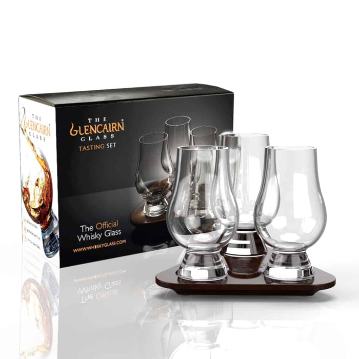 Glencairn - Flight Tray + 3 Glencairn Whisky Glass (Set)