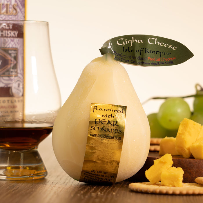 ScotCheese - Gigha Fruit Pear Schnapps, Cheddar, 200g