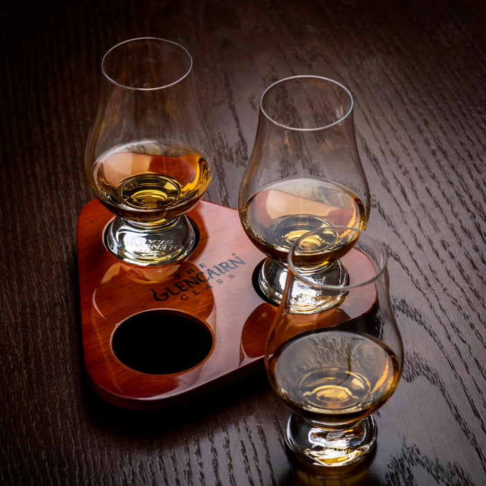 Glencairn - Flight Tray + 3 Glencairn Whisky Glass (Set)