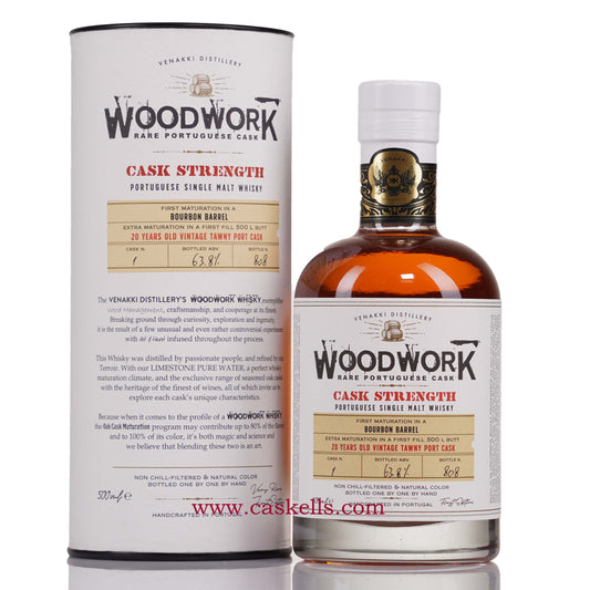 Venakki Woodwork - Portuguese Single Malt, Matured in 20y Port Tawny Cask N.1, 63.8%
