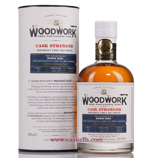 Venakki Woodwork - Portuguese Single Malt, Matured in Brandy Cask N.5, 65.5%