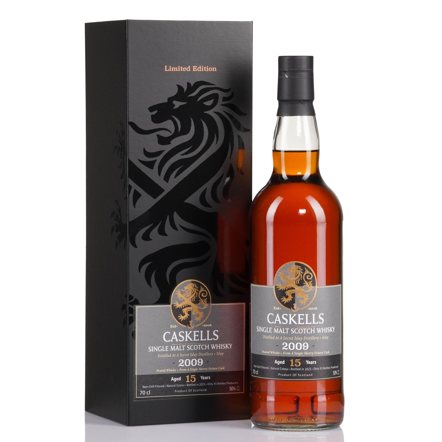 Caskells - Secret Islay 15y, 2009, 50%, 93b, Peated Single Malt Scotch
