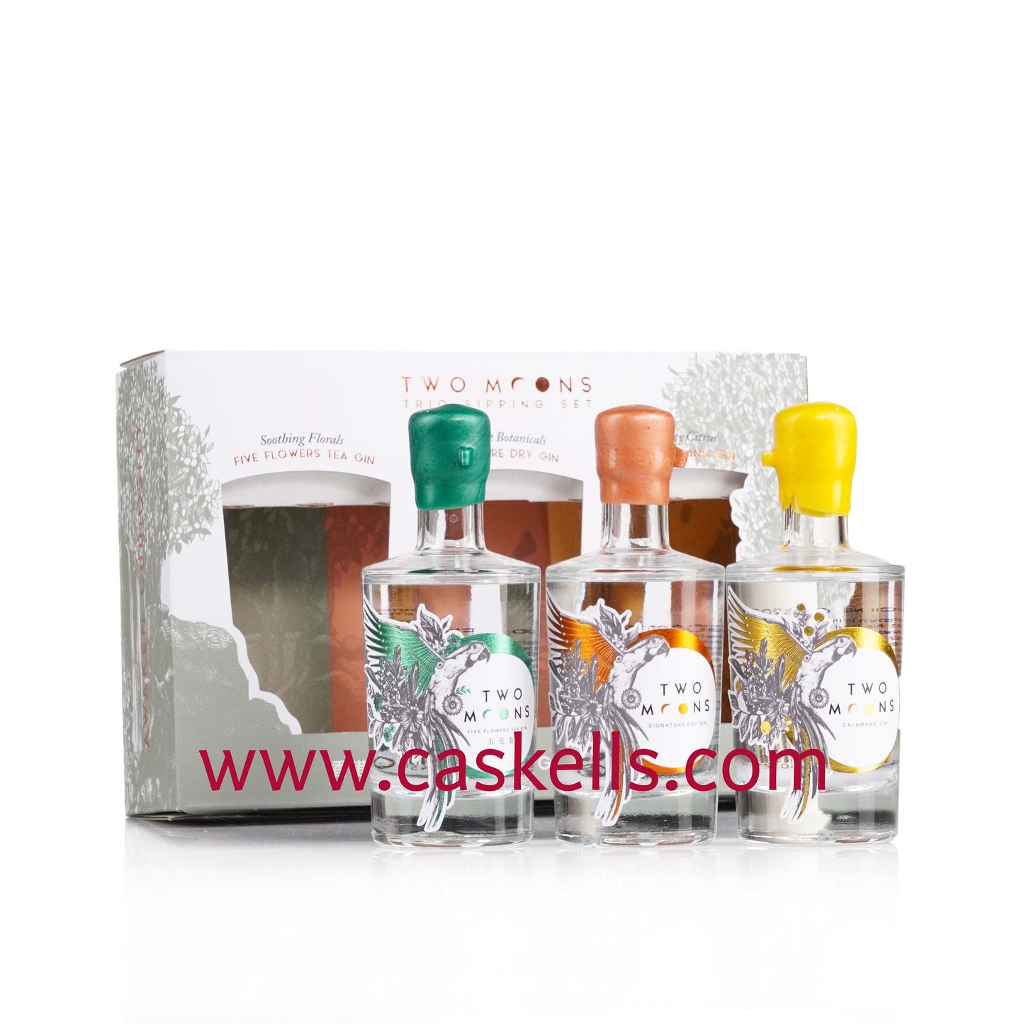 Two Moons - Trio Tasting Set & Coaster, 10cl x 3