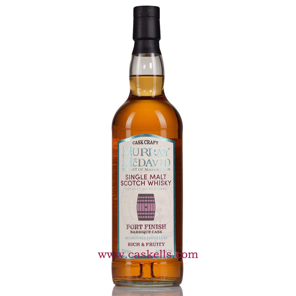 Murray McDavid - Cask Craft, Benrinnes Distillery, Single Malt, Port Cask Finish, 44.5% ABV, Scotch Whisky