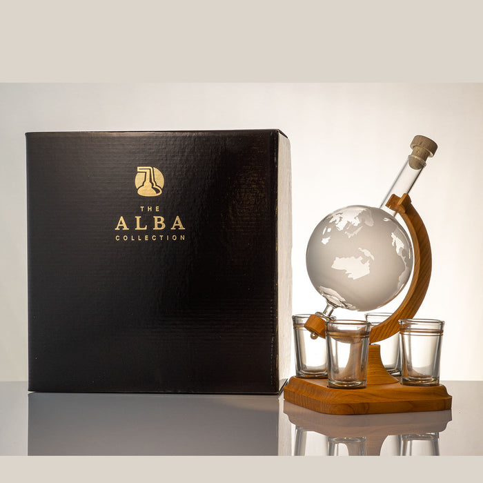 Alba Collection - Globe，帶 4 個小玻璃杯，350 毫升體積