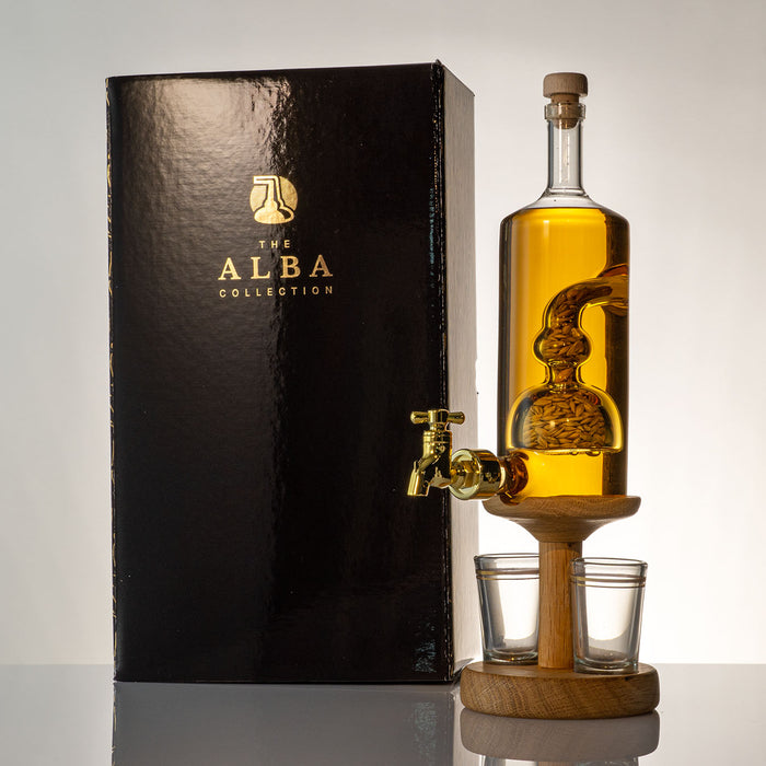 Alba Collection - Barley Tap, with 2 shot glass, 350ml vol