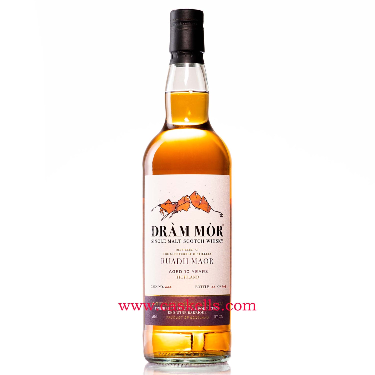 Dram Mor - Glenturret Ruadh Maor ( Peated ) 10y, 57.2%, 268b
