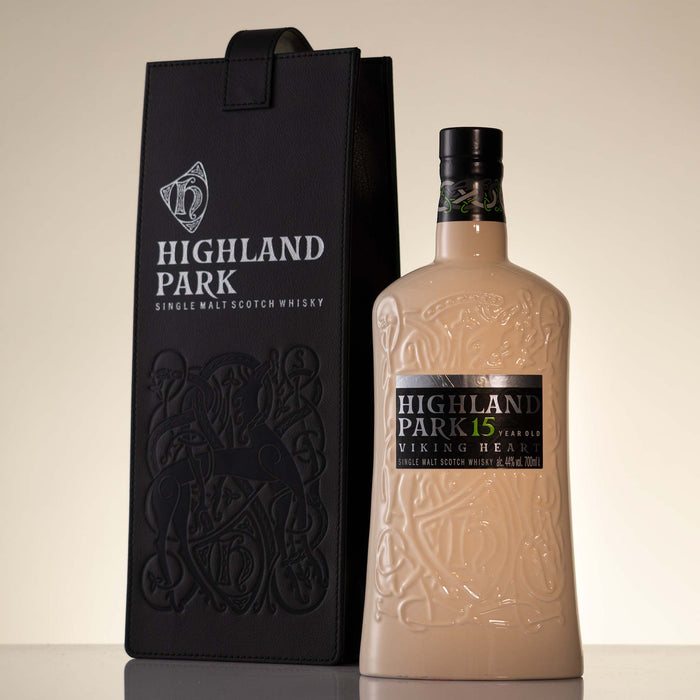 Highland Park - 15y, 44%, Viking Heart, with Leather Bag