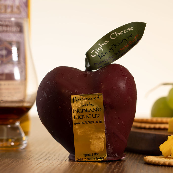 ScotCheese - Gigha Fruit Apple Liqueur, Cheddar, 200g