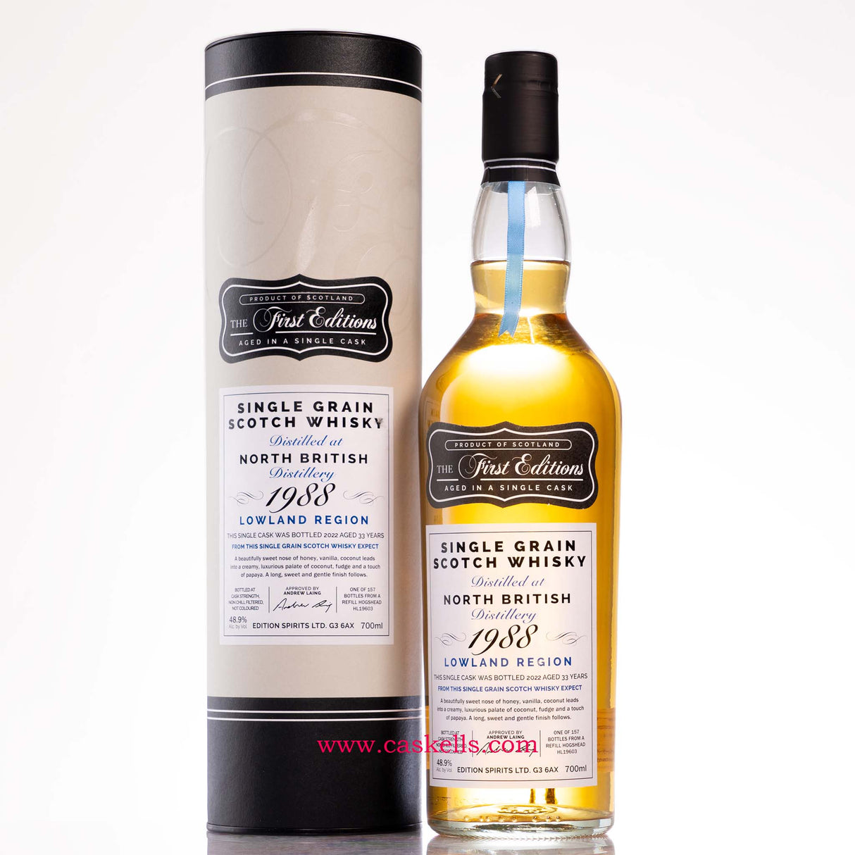 The First Editions - North British (Single Grain) 33y, 1988, 48.9%, 157b