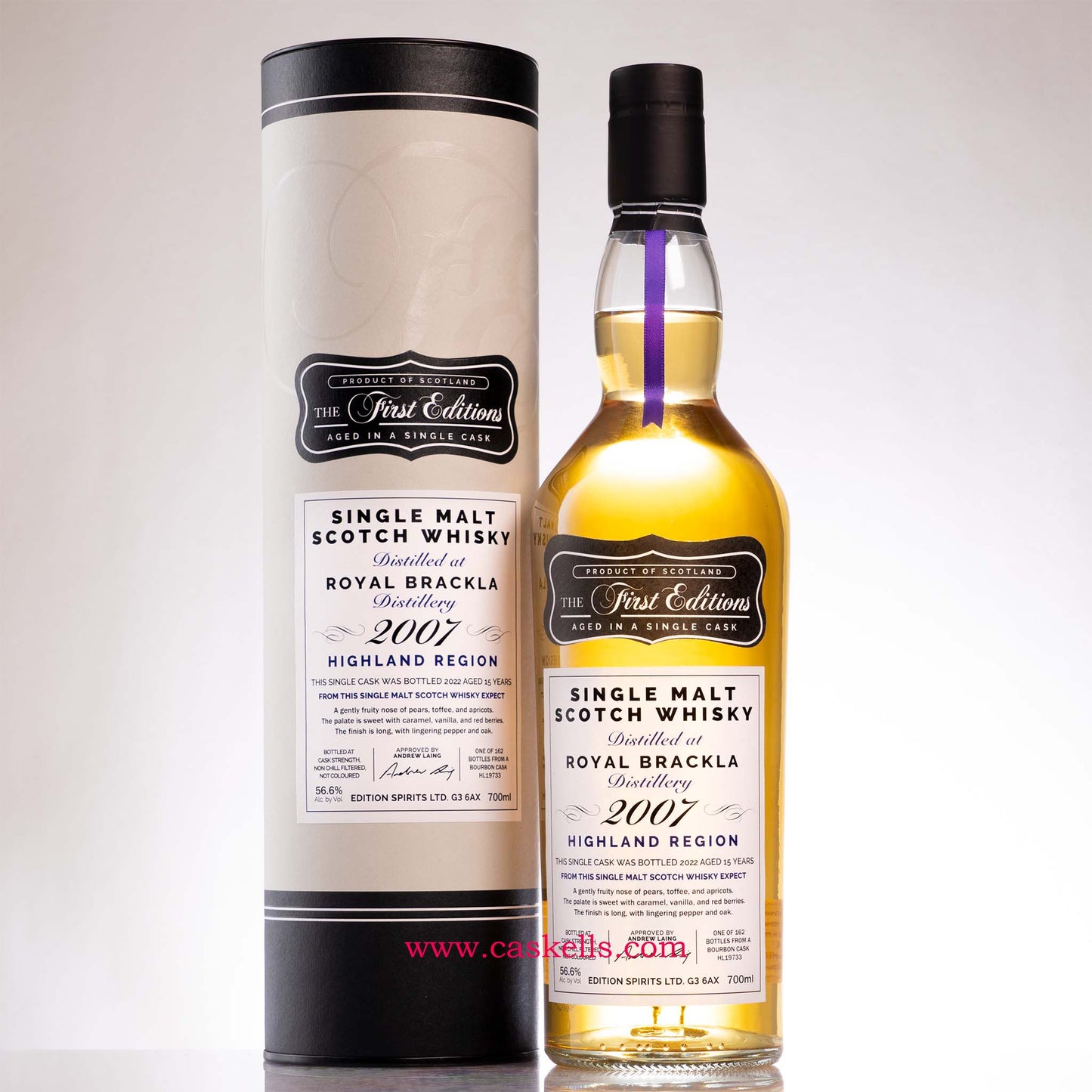 The First Editions - Royal Brackla 15y, 2007, 56.6%, 162b