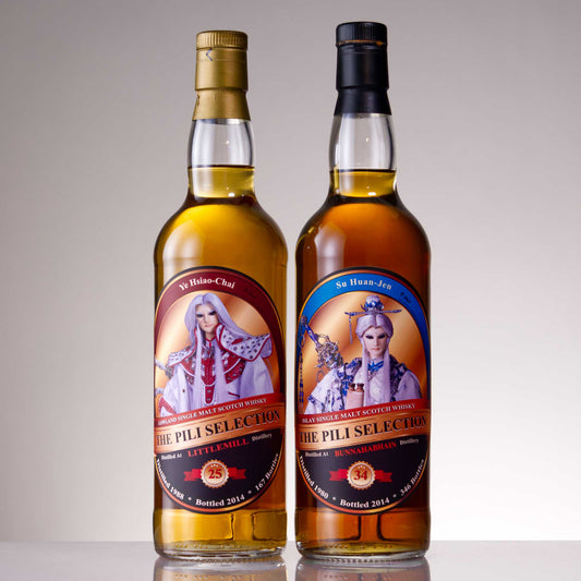 The Whisky Agency - Pili Selection, Littlemil 25y, Bunnahabhain 34y (Set)