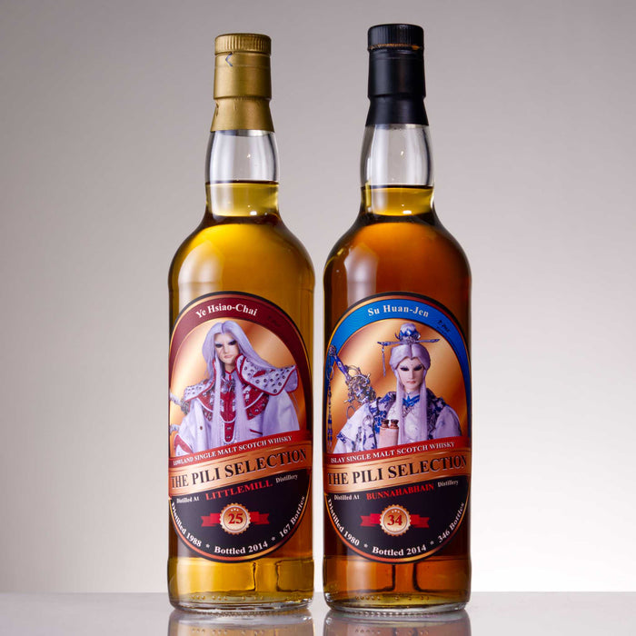 The Whisky Agency - Pili Selection, Littlemil 25y, Bunnahabhain 34y (Set)