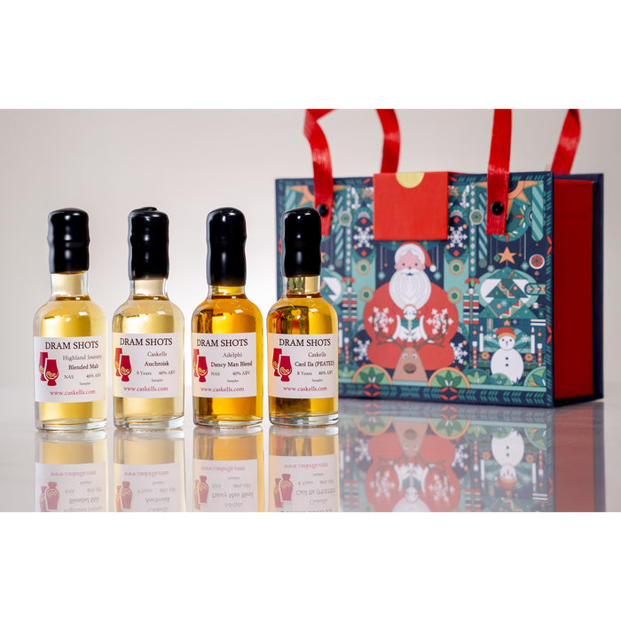 Caskells - Christmas Whisky 50ml x 4, Gift Pack